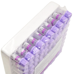 Pediatric tube 13x45mm, K3 EDTA, Purple  Cap